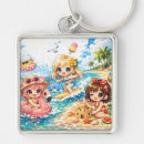 Recherche de soleil kawaii porteclés Été