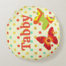 Recherche de pois orange coussins Rétro