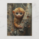 Recherche de singe de bébé cartes postales Faune