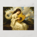 Recherche de lyre cartes postales Femme