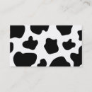 Recherche de motif vache cartes visite Animal