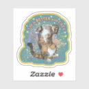 Recherche de chats colorés autocollants Chat drôle