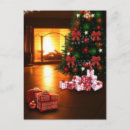 Recherche de cheminée de noël cartes postales Vintage