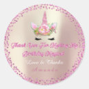 Recherche de licorne brillante autocollants Merci