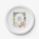 Recherche de baby shower de safari assiettes Pour elle