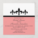 Recherche de fleur de lis bridal shower invitations Élégant