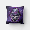 Recherche de gothique de crâne coussins D'halloween
