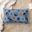 Recherche de motif floral bleu coussins Fleurs