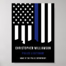 Recherche de agent de police posters Ligne bleue fine