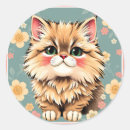 Recherche de chat persan autocollants Mignon