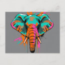 Recherche de éléphant abstrait cartes postales Animal