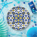 Recherche de le portugal assiettes en papier Azulejos