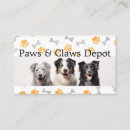 Recherche de pattes chien cartes visite Customer