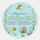 Recherche de sirène vintage autocollants Sous la mer