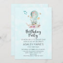 Recherche de balloon anniversaire invitations Montgolfière