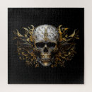 Recherche de crane puzzles Noir