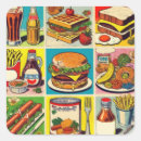 Recherche de vintage kitsch autocollants Années 1950