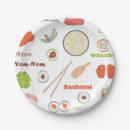 Recherche de japonais assiettes en papier Sashimi