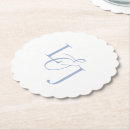 Recherche de bleu mariage sous verres Monogramme