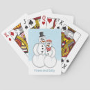 Recherche de bonhomme neige de jeux de cartes Mignon