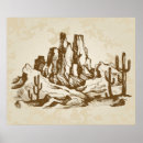 Recherche de dessin de cactus posters Ouest
