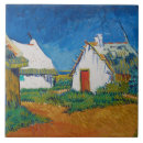 Recherche de paysage van gogh carreaux Bleu