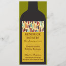 Recherche de vin 10x23 invitations Bouteille