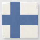 Recherche de la finlande dessous de verres Drapeau finlandais