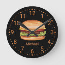 Recherche de hamburgers horloges Nourriture