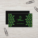 Recherche de vert fluorescent cartes visite Noir