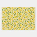 Recherche de motif de citron papier cadeau Contemporain