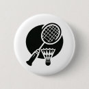 Recherche de raquette badminton badges Drôle
