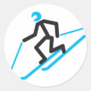 Recherche de homme bâton autocollants Ski
