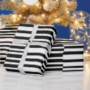 Recherche de rayé noir et blanc papier cadeau Gras