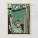 Recherche de new york city vintage cartes postales Illustration