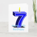 Recherche de 7ème anniversaire cartes Pour enfants
