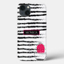 Recherche de rayé noir et blanc iphone coques Rose