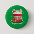 Recherche de chat de gingembre badges Noël