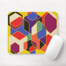 Recherche de hexagones tapis souris Rouge