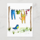 Recherche de oiseau de chat cartes postales Capricieux