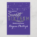Recherche de royal blue 16ans anniversaire invitations Doux