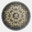 Recherche de symbole yoga autocollants Professeur de yoga