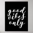 Recherche de positivité posters Bonnes vibes seulement