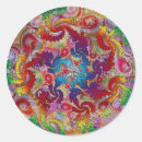 Recherche de spirale fractale autocollants Psychédélique