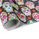 Recherche de calavera papier cadeau Crânes