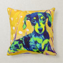 Recherche de chien art coussins Bleu