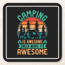 Recherche de humour bière de dessous de verres Camping
