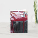 Recherche de voiture ancienne vœux cartes Rouge