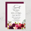 Recherche de sweet 15 invitations Floral