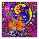 Recherche de chat psychédélique posters Rétro